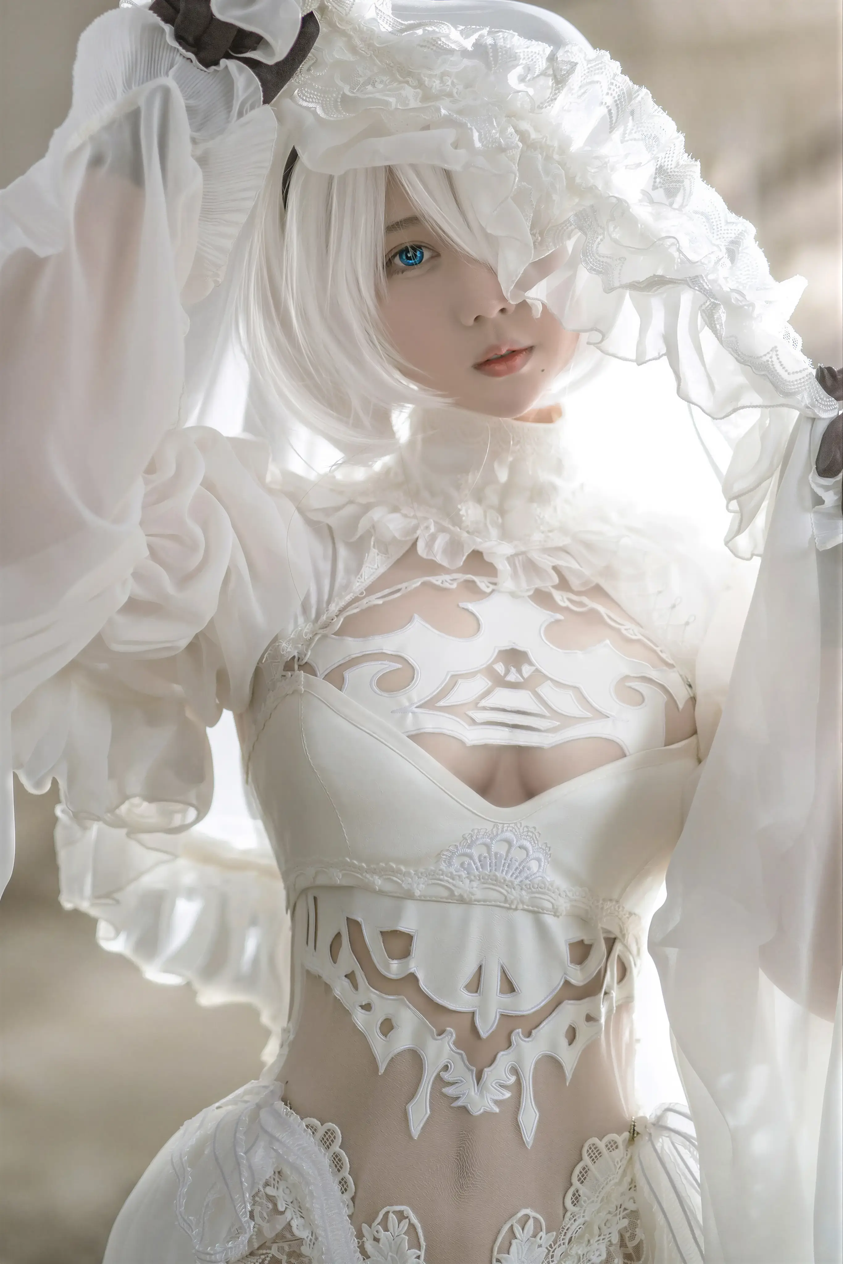 镜酱 – 2B白色婚纱 13P
